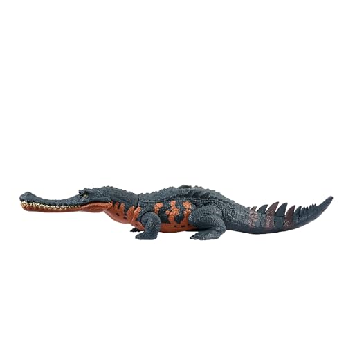 Jurassic World Wild Roar Gryposuchus Dinosaurio de juguete con sonidos, +4 años (Mattel HTK71)