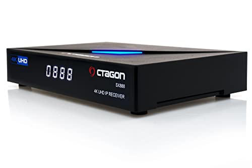 Octagon SX888 4K UHD IP Receiver H.265 1GB RAM 4GB Flash Stalker IPTV Multistream Negro