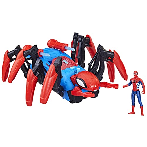 Hasbro - Marvel Spider-Man - Vehículo aracnolanzador - Juguetes de superhéroes para niños pequeños - Lanzador de proyectiles y de Agua Edad: A Partir de 4 años