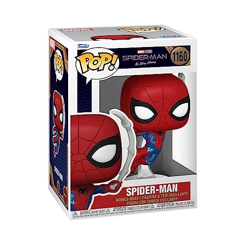Funko Pop! Marvel: Spiderman No Way Home 2021 - Spider-Man - SM Finale Suit - Figuras Miniaturas Coleccionables para Exhibición - Idea De Regalo - Mercancía Oficial - Juguetes para Niños Y Adultos